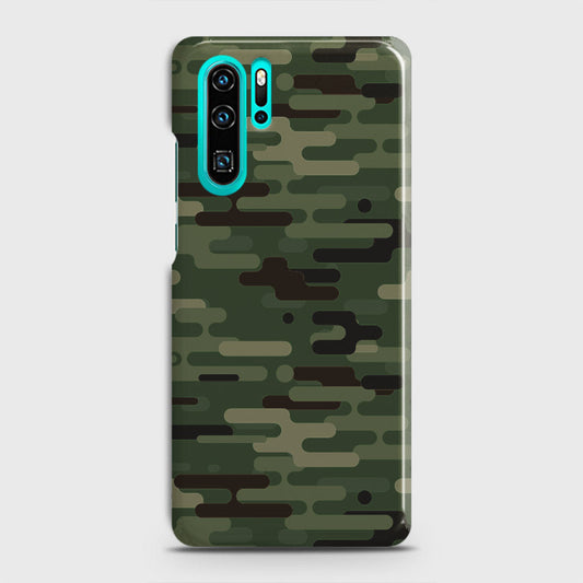 Huawei P30 Pro Cover - Camo Series 2 - Light Green Design - Matte Finish - Snap On Hard Case with LifeTime Colors Guarantee