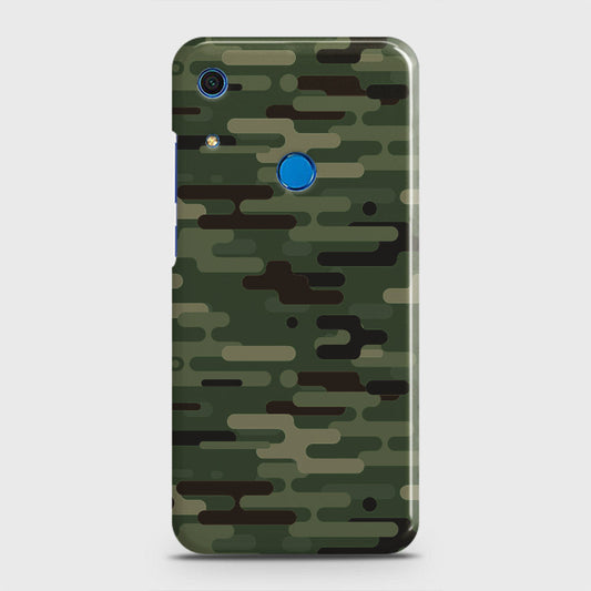 Huawei Y6s 2019 Cover - Camo Series 2 - Light Green Design - Matte Finish - Snap On Hard Case with LifeTime Colors Guarantee