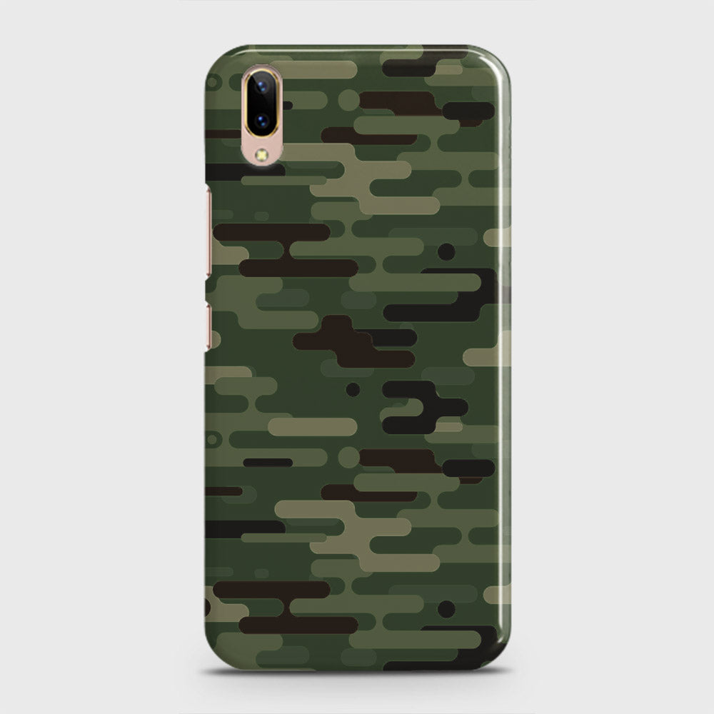 Vivo V11 Pro Cover - Camo Series 2 - Light Green Design - Matte Finish - Snap On Hard Case with LifeTime Colors Guarantee
