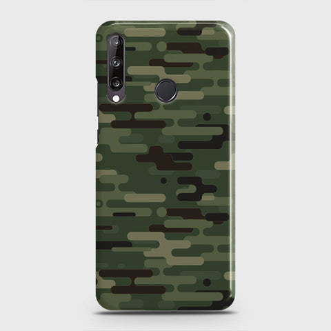 Huawei Y7p  Cover - Camo Series 2 - Light Green Design - Matte Finish - Snap On Hard Case with LifeTime Colors Guarantee