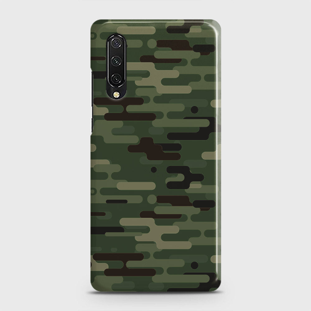 Huawei Y9s Cover - Camo Series 2 - Light Green Design - Matte Finish - Snap On Hard Case with LifeTime Colors Guarantee
