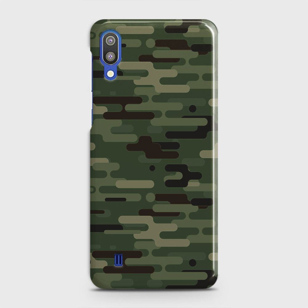 Samsung Galaxy M10 Cover - Camo Series 2 - Light Green Design - Matte Finish - Snap On Hard Case with LifeTime Colors Guarantee