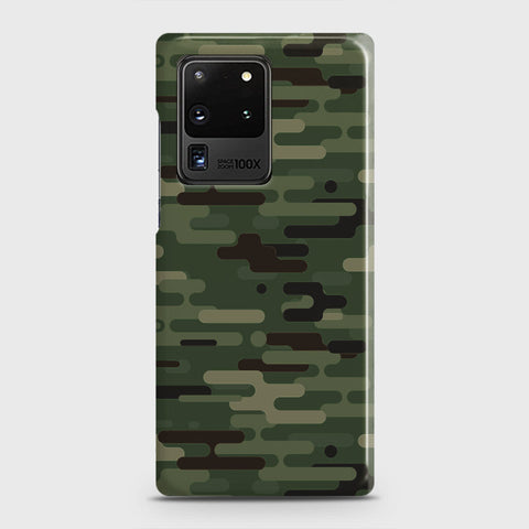 Samsung Galaxy S20 Ultra Cover - Camo Series 2 - Light Green Design - Matte Finish - Snap On Hard Case with LifeTime Colors Guarantee