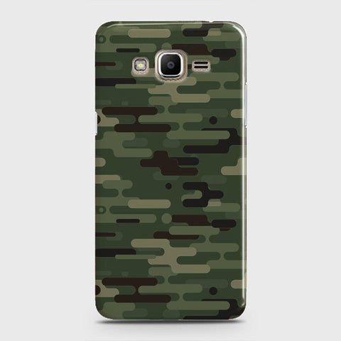 Samsung Galaxy J7 Core Cover - Camo Series 2 - Light Green Design - Matte Finish - Snap On Hard Case with LifeTime Colors Guarantee