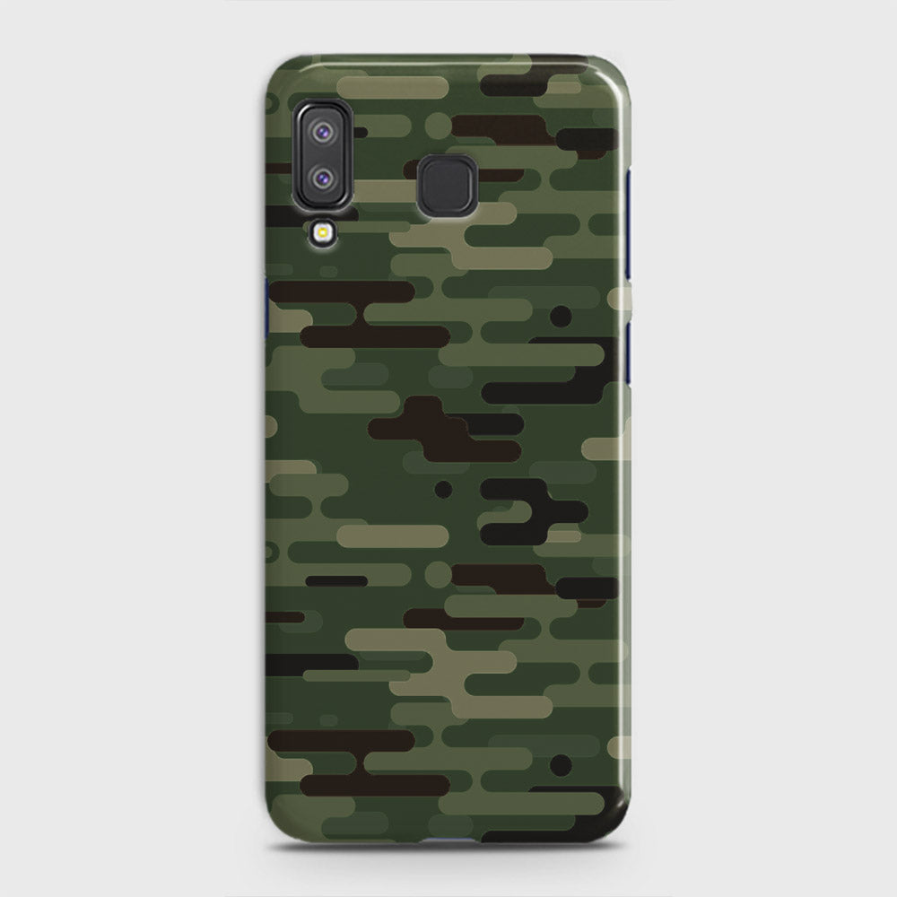 Samsung Galaxy A8 Star Cover - Camo Series 2 - Light Green Design - Matte Finish - Snap On Hard Case with LifeTime Colors Guarantee