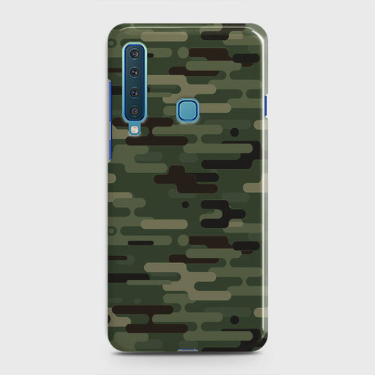 Samsung Galaxy A9 2018 Cover - Camo Series 2 - Light Green Design - Matte Finish - Snap On Hard Case with LifeTime Colors Guarantee