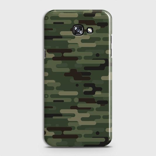 Samsung Galaxy A5 2017 Cover - Camo Series 2 - Light Green Design - Matte Finish - Snap On Hard Case with LifeTime Colors Guarantee