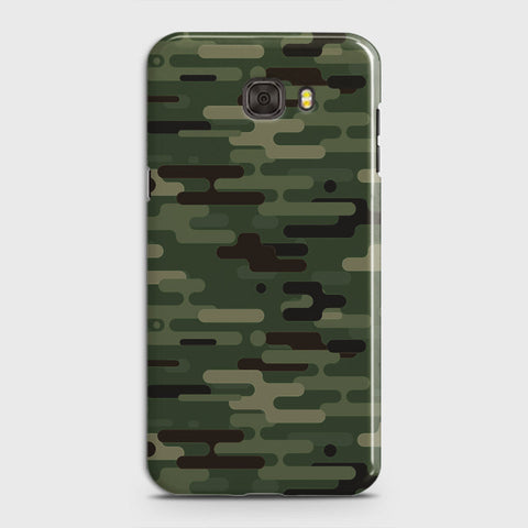 Samsung Galaxy C7 Cover - Camo Series 2 - Light Green Design - Matte Finish - Snap On Hard Case with LifeTime Colors Guarantee