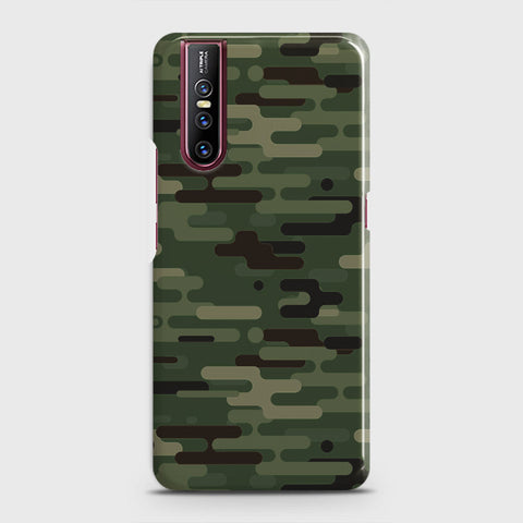 Vivo V15 Pro Cover - Camo Series 2 - Light Green Design - Matte Finish - Snap On Hard Case with LifeTime Colors Guarantee