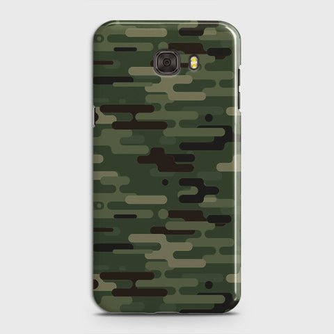 Samsung Galaxy C7 Pro Cover - Camo Series 2 - Light Green Design - Matte Finish - Snap On Hard Case with LifeTime Colors Guarantee