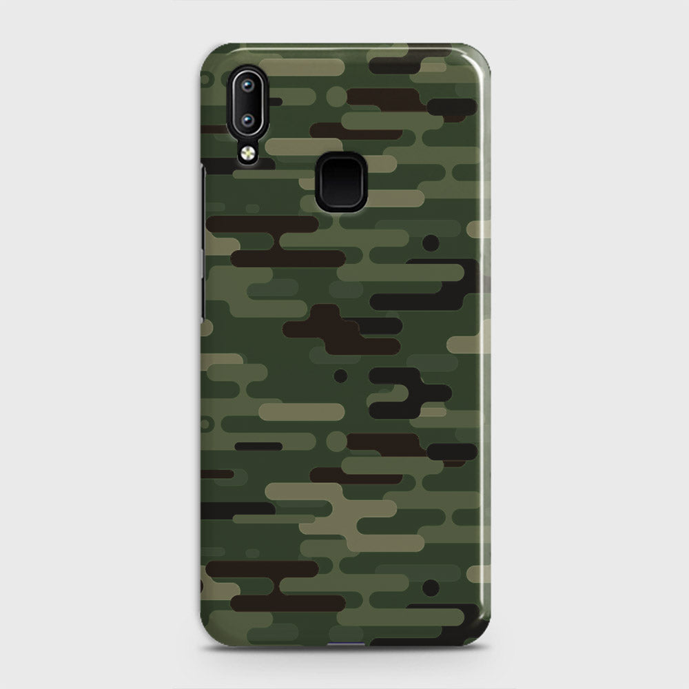 Vivo Y93 Cover - Camo Series 2 - Light Green Design - Matte Finish - Snap On Hard Case with LifeTime Colors Guarantee