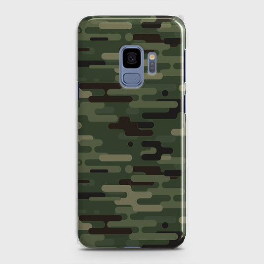 Samsung Galaxy S9 Cover - Camo Series 2 - Light Green Design - Matte Finish - Snap On Hard Case with LifeTime Colors Guarantee