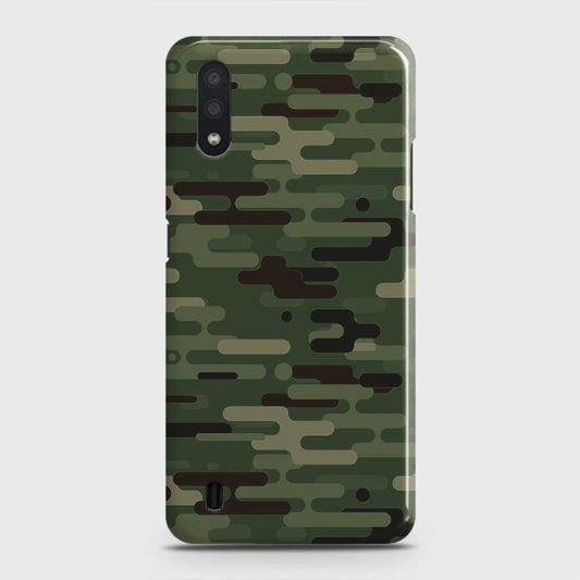 Samsung Galaxy A01 Cover - Camo Series 2 - Light Green Design - Matte Finish - Snap On Hard Case with LifeTime Colors Guarantee
