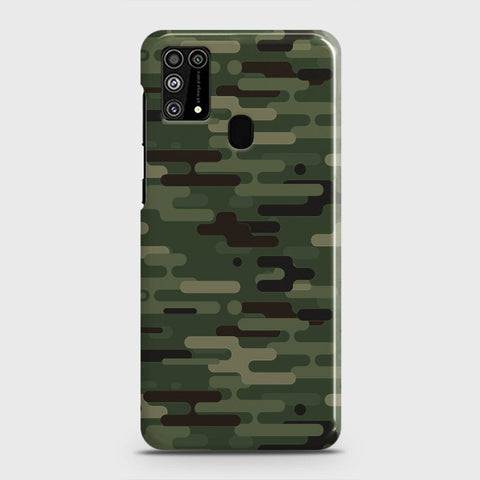 Samsung Galaxy M31 Cover - Camo Series 2 - Light Green Design - Matte Finish - Snap On Hard Case with LifeTime Colors Guarantee