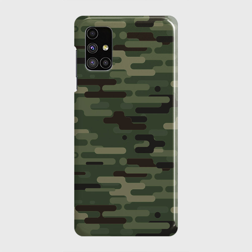 Samsung Galaxy M51 Cover - Camo Series 2 - Light Green Design - Matte Finish - Snap On Hard Case with LifeTime Colors Guarantee