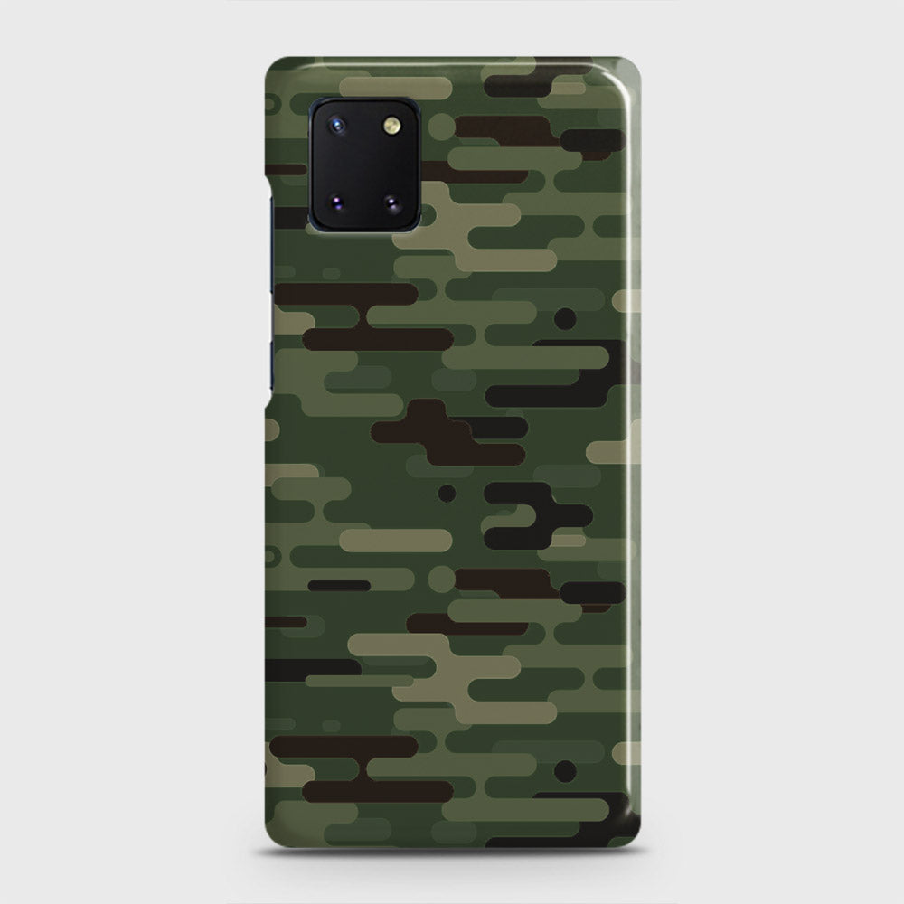 Samsung Galaxy Note 10 Lite Cover - Camo Series 2 - Light Green Design - Matte Finish - Snap On Hard Case with LifeTime Colors Guarantee