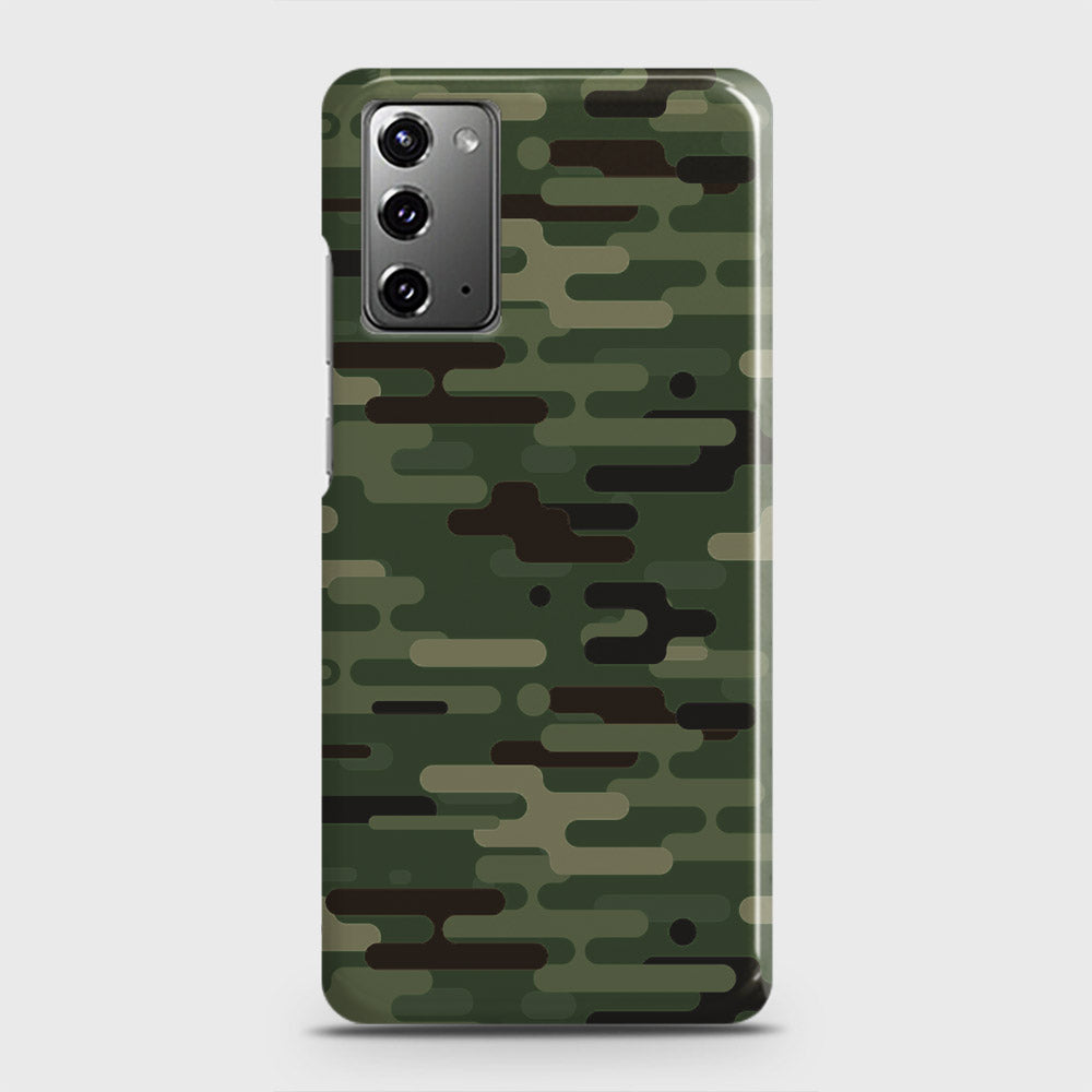 Samsung Galaxy Note 20 Cover - Camo Series 2 - Light Green Design - Matte Finish - Snap On Hard Case with LifeTime Colors Guarantee