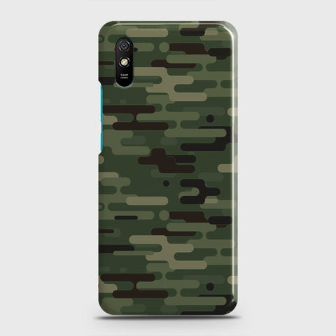 Xiaomi Redmi 9A Cover - Camo Series 2 - Light Green Design - Matte Finish - Snap On Hard Case with LifeTime Colors Guarantee