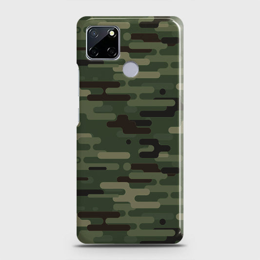 Realme Narzo 30A Cover - Camo Series 2 - Light Green Design - Matte Finish - Snap On Hard Case with LifeTime Colors Guarantee