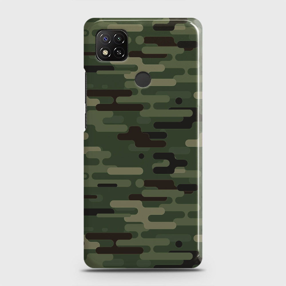 Xiaomi Redmi 9C Cover - Camo Series 2 - Light Green Design - Matte Finish - Snap On Hard Case with LifeTime Colors Guarantee