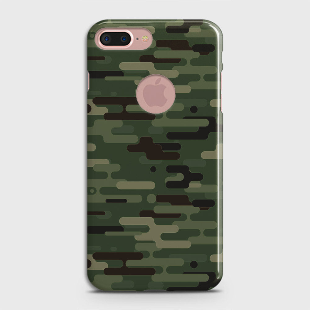 iPhone 8 / 7 Logo Cover - Camo Series 2 - Light Green Design - Matte Finish - Snap On Hard Case with LifeTime Colors Guarantee