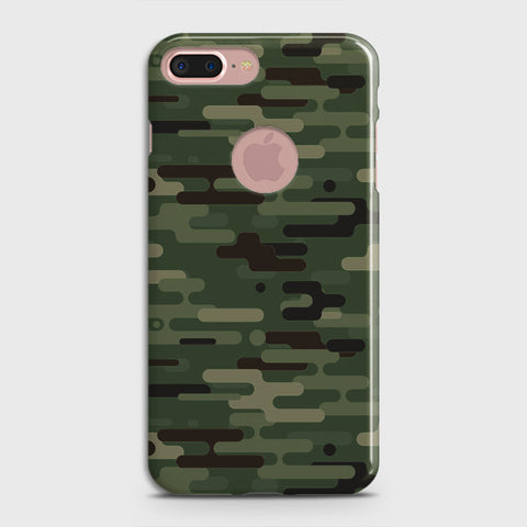 iPhone 8 / 7 Logo Cover - Camo Series 2 - Light Green Design - Matte Finish - Snap On Hard Case with LifeTime Colors Guarantee