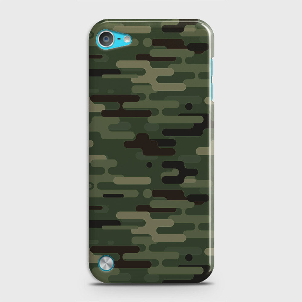 iPod Touch 5 Cover - Camo Series 2 - Light Green Design - Matte Finish - Snap On Hard Case with LifeTime Colors Guarantee