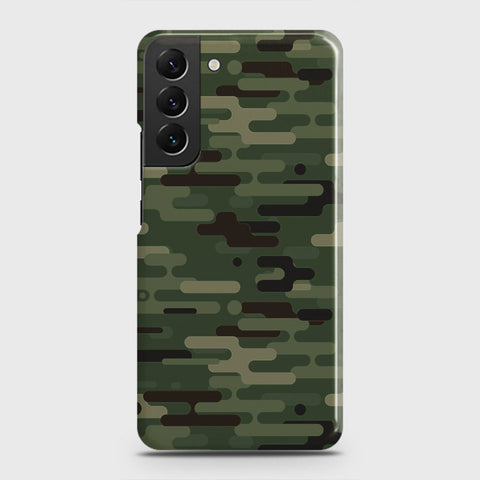 Samsung Galaxy S22 Plus 5G Cover - Camo Series 2 - Light Green Design - Matte Finish - Snap On Hard Case with LifeTime Colors Guarantee