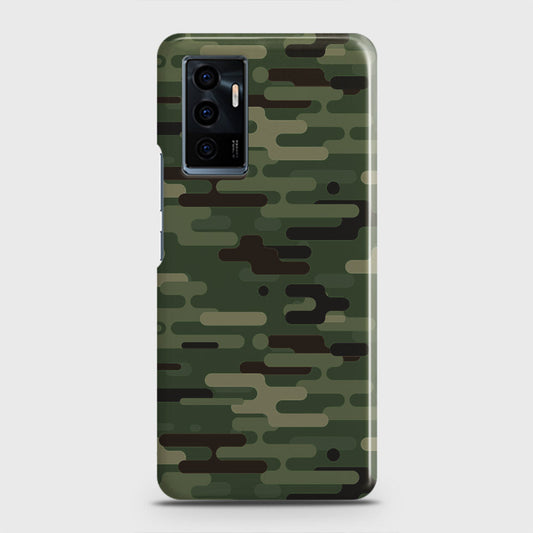 Vivo V23e Cover - Camo Series 2 - Light Green Design - Matte Finish - Snap On Hard Case with LifeTime Colors Guarantee