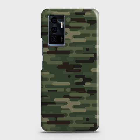 Vivo V23e Cover - Camo Series 2 - Light Green Design - Matte Finish - Snap On Hard Case with LifeTime Colors Guarantee