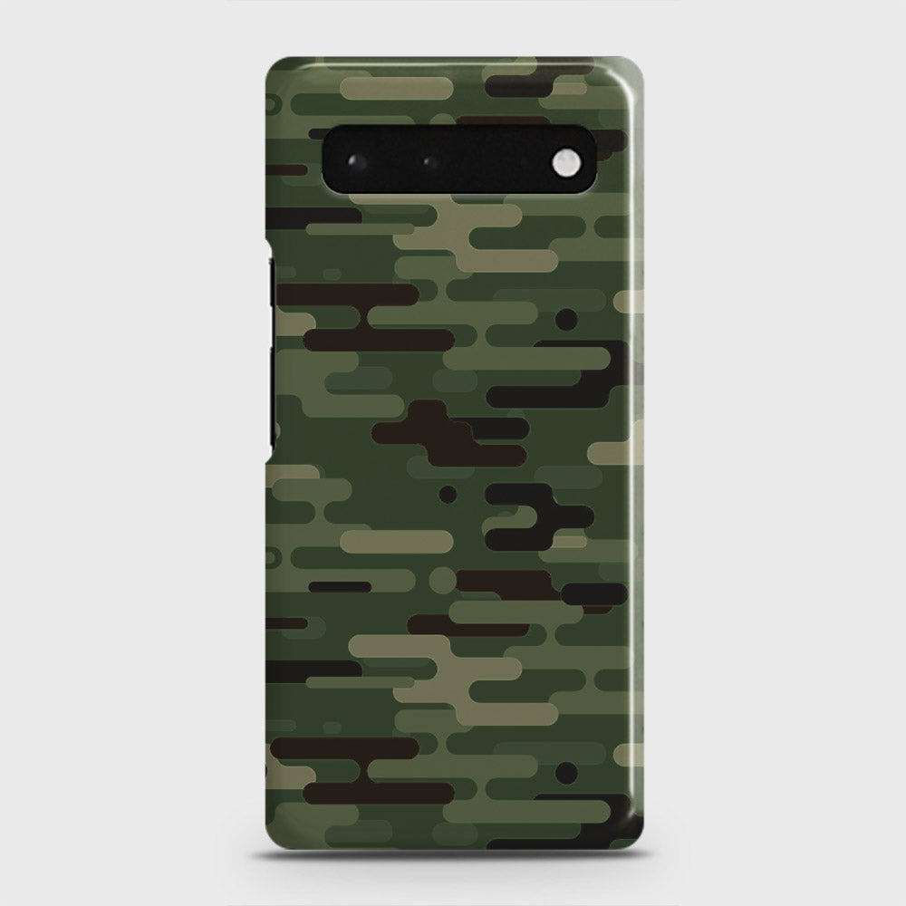 Google Pixel 6 Cover - Camo Series 2 - Light Green Design - Matte Finish - Snap On Hard Case with LifeTime Colors Guarantee