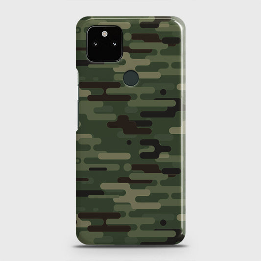 Google Pixel 5a 5G Cover - Camo Series 2 - Light Green Design - Matte Finish - Snap On Hard Case with LifeTime Colors Guarantee
