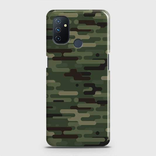 OnePlus Nord N100 Cover - Camo Series 2 - Light Green Design - Matte Finish - Snap On Hard Case with LifeTime Colors Guarantee