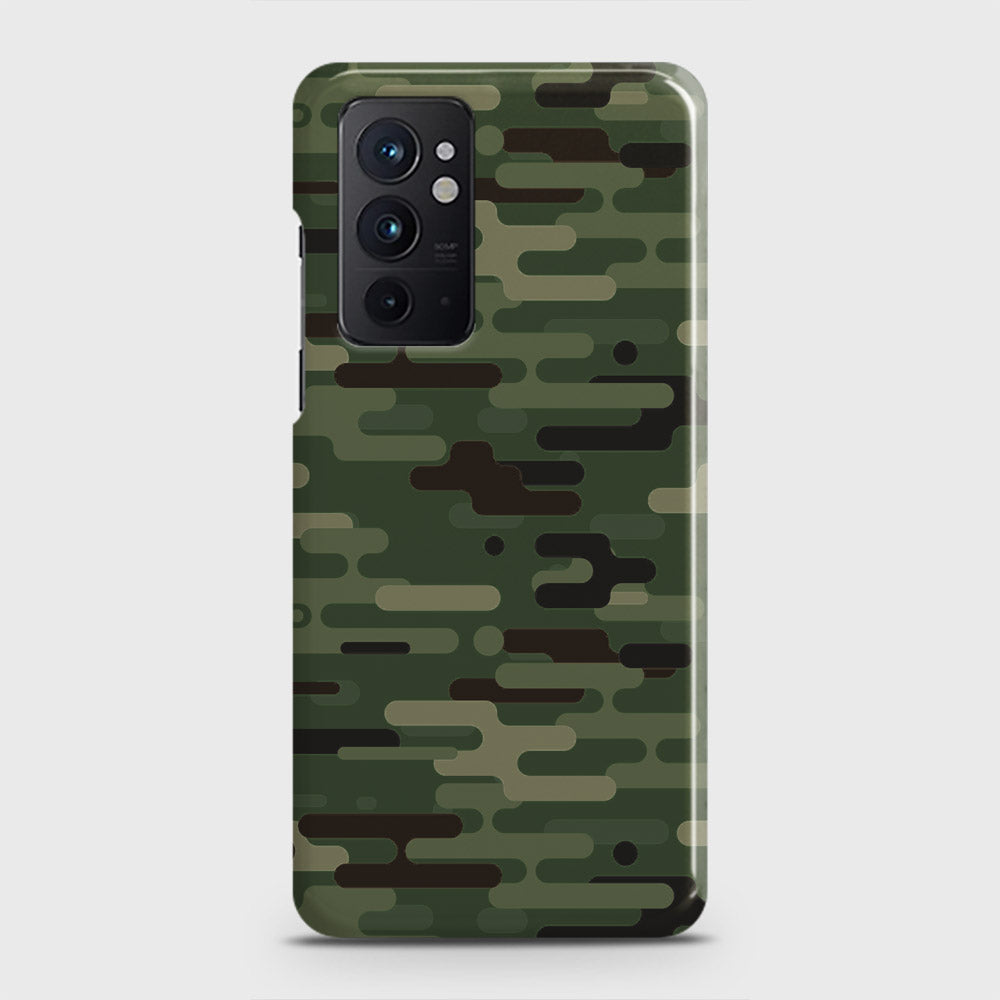 OnePlus 9RT 5G Cover - Camo Series 2 - Light Green Design - Matte Finish - Snap On Hard Case with LifeTime Colors Guarantee