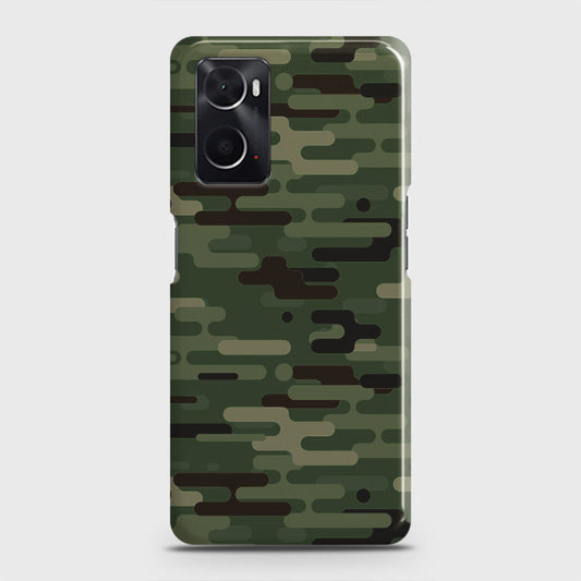 Oppo A36 Cover - Camo Series 2 - Light Green Design - Matte Finish - Snap On Hard Case with LifeTime Colors Guarantee