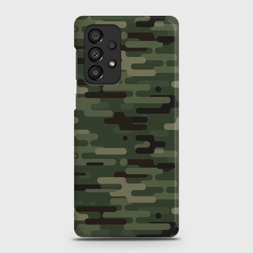 Samsung Galaxy A73 5G Cover - Camo Series 2 - Light Green Design - Matte Finish - Snap On Hard Case with LifeTime Colors Guarantee