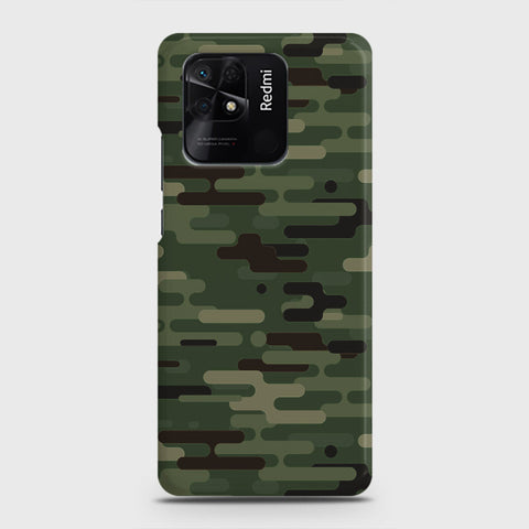 Xiaomi Redmi 10C Cover - Camo Series 2 - Light Green Design - Matte Finish - Snap On Hard Case with LifeTime Colors Guarantee