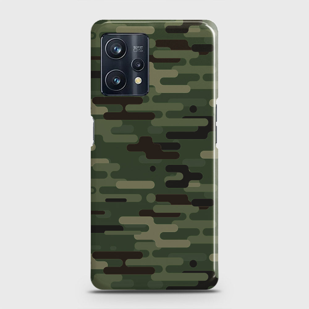 Realme 9 Pro Plus Cover - Camo Series 2 - Light Green Design - Matte Finish - Snap On Hard Case with LifeTime Colors Guarantee