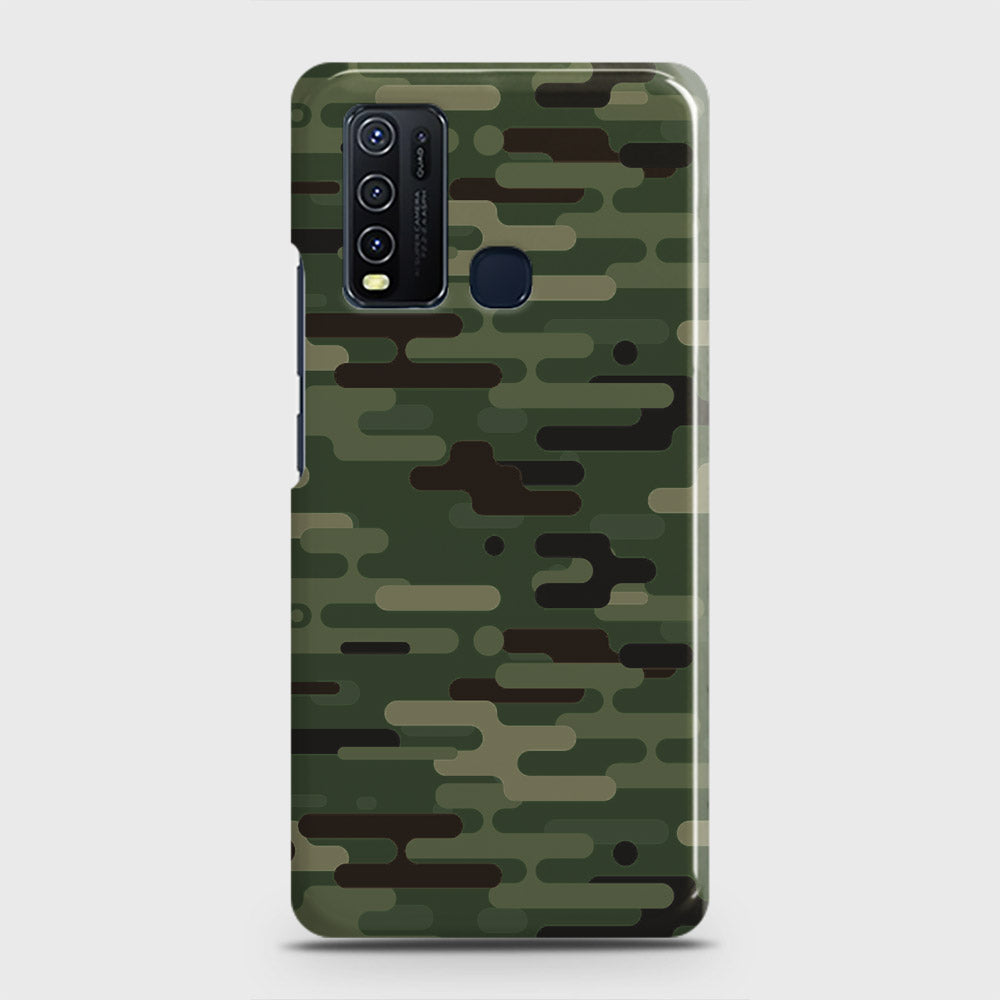 Vivo Y50  Cover - Camo Series 2 - Light Green Design - Matte Finish - Snap On Hard Case with LifeTime Colors Guarantee