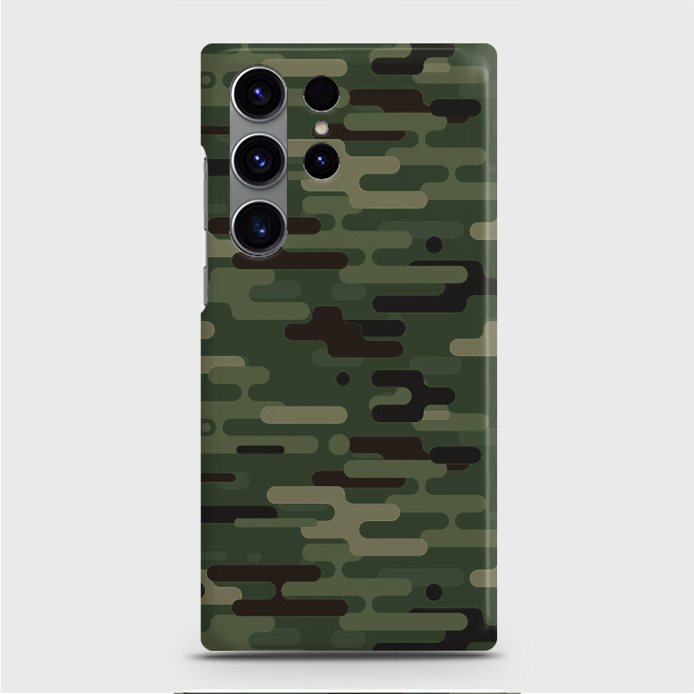 Samsung Galaxy S23 Ultra Cover - Camo Series 2 - Light Green Design - Matte Finish - Snap On Hard Case with LifeTime Colors Guarantee