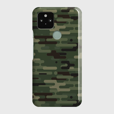 Google Pixel 5 XL Cover - Camo Series 2 - Light Green Design - Matte Finish - Snap On Hard Case with LifeTime Colors Guarantee