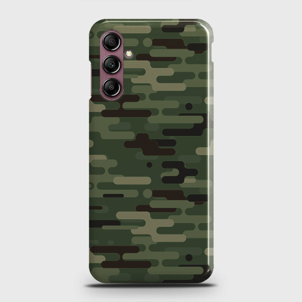 Samsung Galaxy A14 4G Cover - Camo Series 2 - Light Green Design - Matte Finish - Snap On Hard Case with LifeTime Colors Guarantee