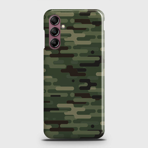 Samsung Galaxy A14 4G Cover - Camo Series 2 - Light Green Design - Matte Finish - Snap On Hard Case with LifeTime Colors Guarantee