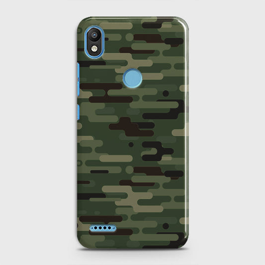 Infinix Smart 2 / X5515 Cover - Camo Series 2 - Light Green Design - Matte Finish - Snap On Hard Case with LifeTime Colors Guarantee