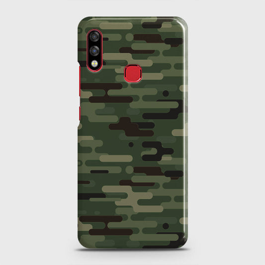 Infinix Hot 7 Pro Cover - Camo Series 2 - Light Green Design - Matte Finish - Snap On Hard Case with LifeTime Colors Guarantee