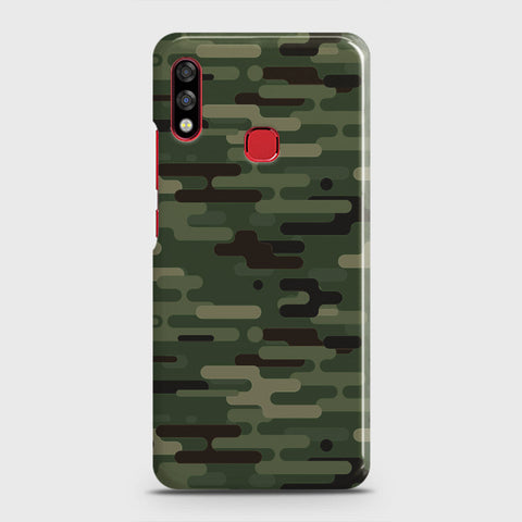 Infinix Hot 7 Pro Cover - Camo Series 2 - Light Green Design - Matte Finish - Snap On Hard Case with LifeTime Colors Guarantee