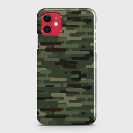 iPhone 11 Cover - Camo Series 2 - Light Green Design - Matte Finish - Snap On Hard Case with LifeTime Colors Guarantee