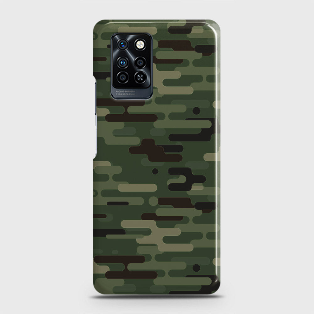 Infinix Note 10 Pro Cover - Camo Series 2 - Light Green Design - Matte Finish - Snap On Hard Case with LifeTime Colors Guarantee