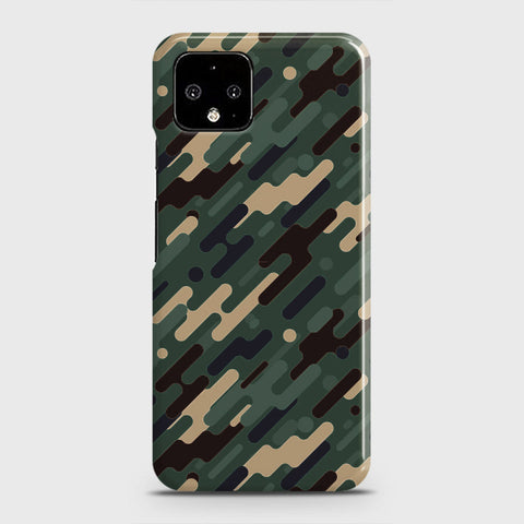 Google Pixel 4 XL Cover - Camo Series 3 - Light Green Design - Matte Finish - Snap On Hard Case with LifeTime Colors Guarantee