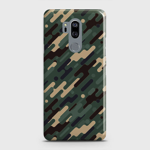 LG G7 ThinQ Cover - Camo Series 3 - Light Green Design - Matte Finish - Snap On Hard Case with LifeTime Colors Guarantee